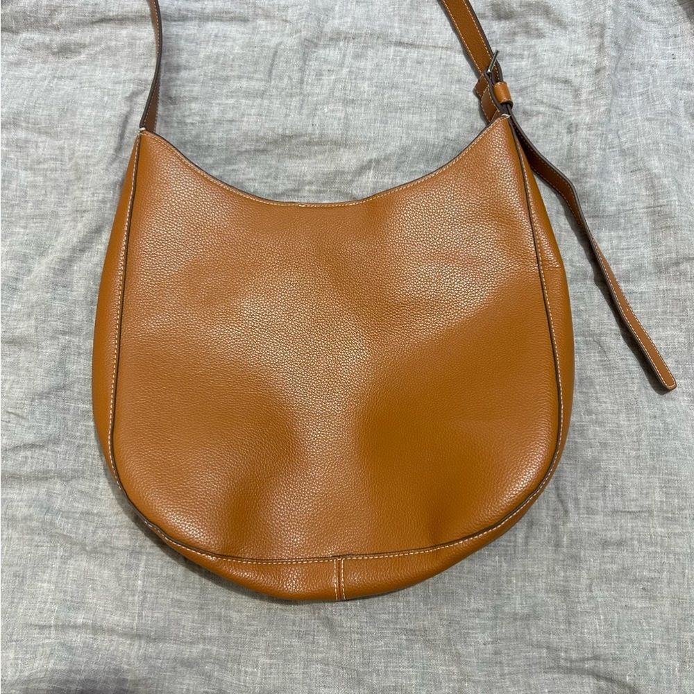 Vera Bradley Outlet Hobo Convertible Crossbody Bag Purse Brown Faux Leather